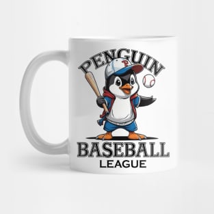 Penguin Baseball League Mug